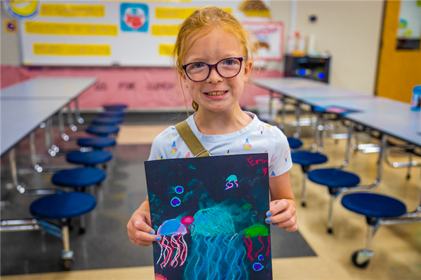SACC artwork with chalk
